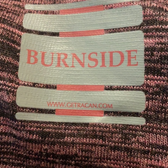 Burnside Maroon & Black Long Sleeve Shirt - Picture 6 of 8